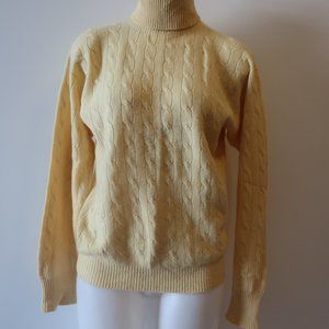 Ralph Lauren Blue Label | Sweaters | Women Ralph Lauren Blue Label Yellow  Turtleneck Cashmere Sweater M | Poshmark